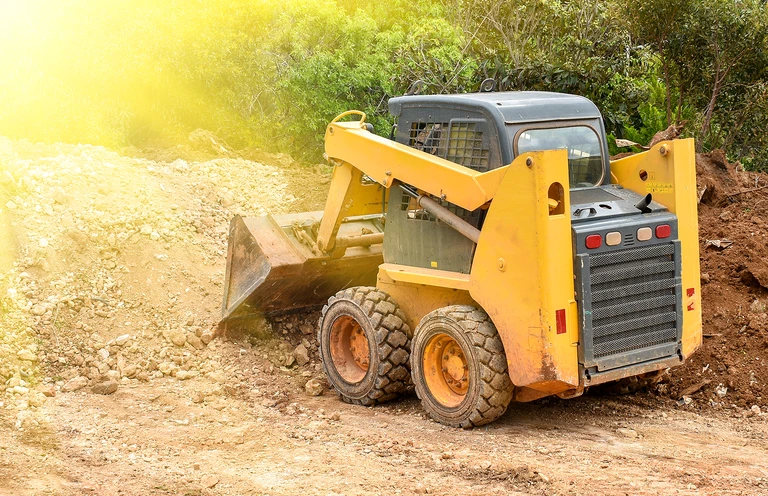 Small Construction Machinery on work